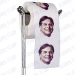 Luis Lacalle Pou Novelty Toilet Paper Product Image On A Stand