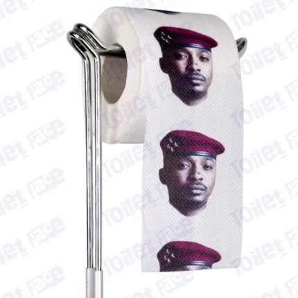Mahamat Idriss Déby Novelty Toilet Paper Product Image On A Stand