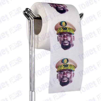 Mamady Doumbouya Novelty Toilet Paper Product Image On A Stand