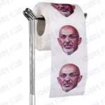Nadhim Zahawi Novelty Toilet Paper Product Image On A Stand