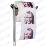 Nadine Dorries Novelty Toilet Paper Product Image On A Stand