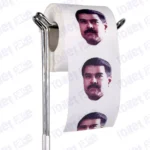 Nicolás Maduro Novelty Toilet Paper Product Image On A Stand
