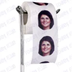 Nikki Haley Novelty Toilet Paper Product Image On A Stand
