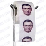 Pedro Sánchez Novelty Toilet Paper Product Image On A Stand