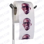 Philip J. Pierre Novelty Toilet Paper Product Image On A Stand