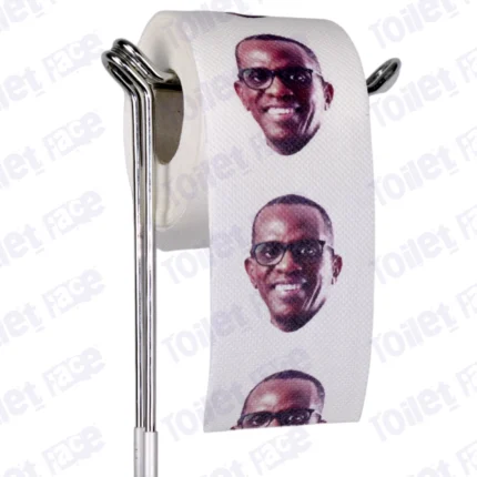 Philip J. Pierre Novelty Toilet Paper Product Image On A Stand