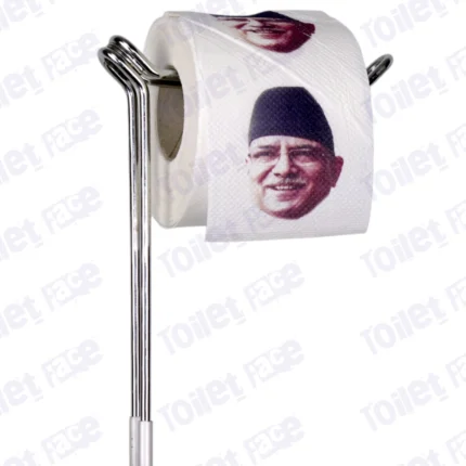 Pushpa Kamal Dahal Novelty Toilet Paper Product Image On A Stand