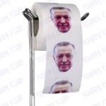 Recep Tayyip Erdoğan Novelty Toilet Paper Product Image On A Stand