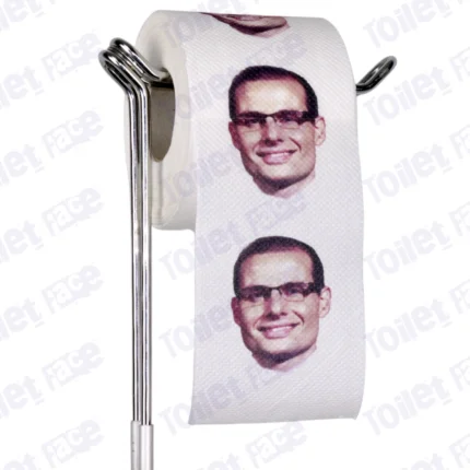 Robert Abela Novelty Toilet Paper Product Image On A Stand