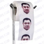 Sadyr Japarov Novelty Toilet Paper Product Image On A Stand