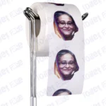 Sheikh Hasina Novelty Toilet Paper Product Image On A Stand