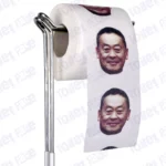 Srettha Thavisin Novelty Toilet Paper Product Image On A Stand
