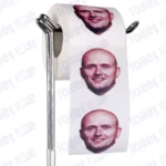 Stephen Flynn Novelty Toilet Paper Product Image On A Stand