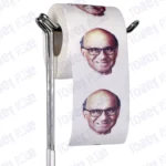 Tharman Shanmugaratnam Novelty Toilet Paper Product Image On A Stand