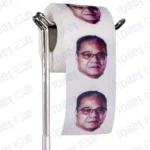 Wesley Simina Novelty Toilet Paper Product Image On A Stand