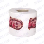 Giorgia Meloni Novelty Toilet Paper Product Image On It's Side